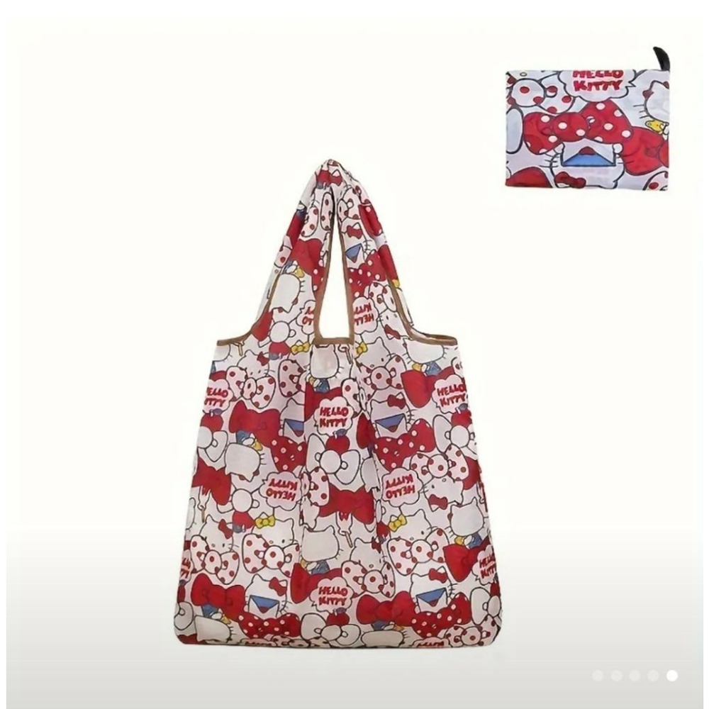 Hello Kitty Tote Bag, Red & Pink, One Size